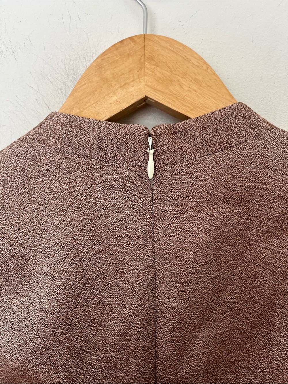Reiss Turner Wool Sheath Dress Taupe Brown US 6 - Picture 5 of 9